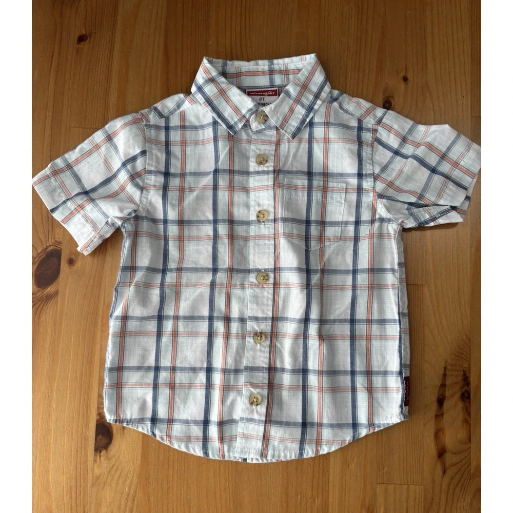 Wrangler 2Pc Toddler Jeans and Button Down Shirt Set Size 2T